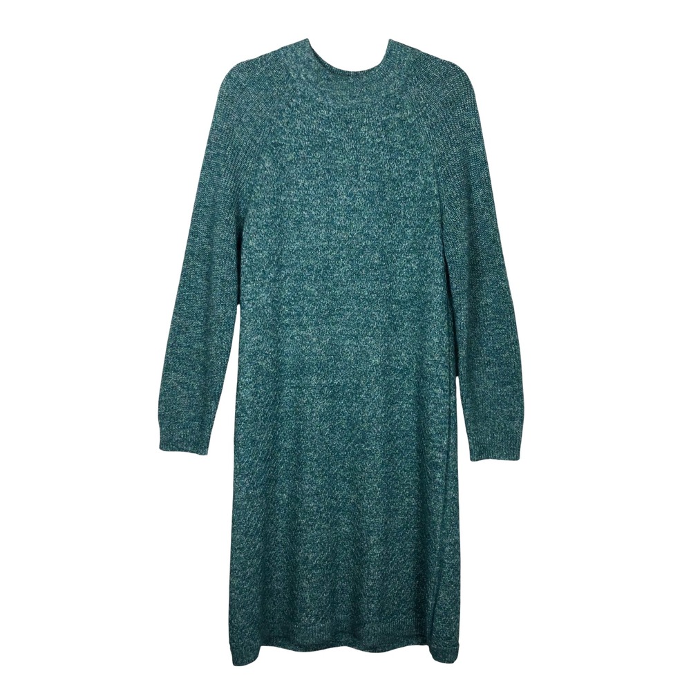 Talbots Womens Texture‎ Woven Wool Blend Sweater Dress Size L Office Career